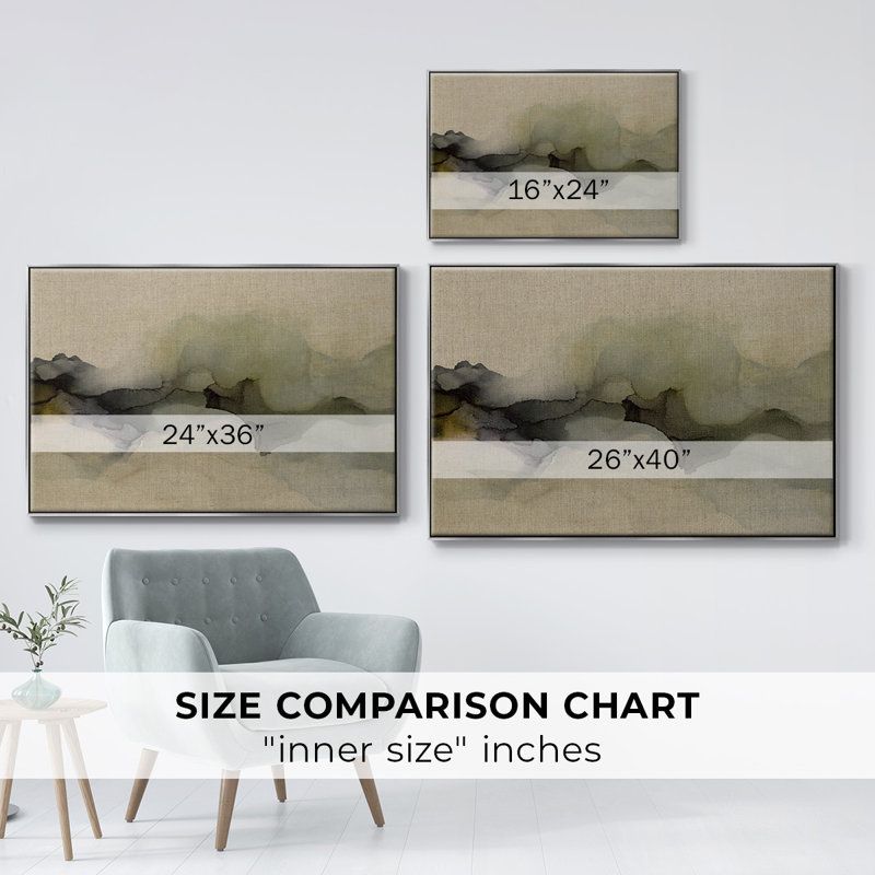 «When It Rains It Pours», reproduction sur toile tendue, H 17 po x l 25 po x P 2 po, Toile argentée avec cadre flottant