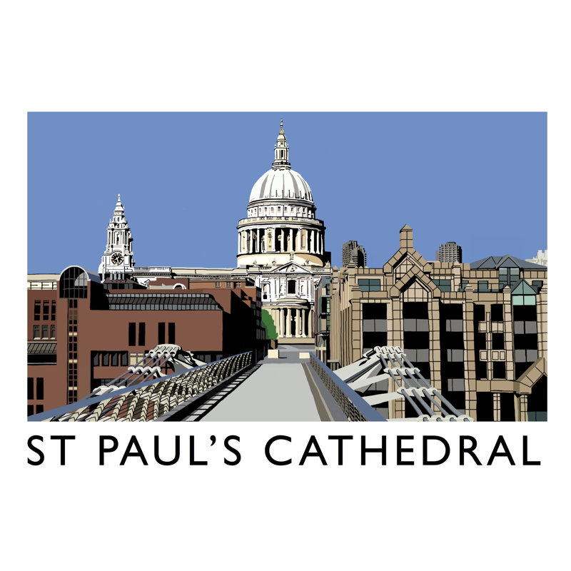 St Pauls Cathedral by Richard O'Neil - Print, No Frame, 30 cm H x 40 cm W x 1 cm D
