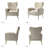 Consolata 37" H Velvet Wingback Chair with Button Tufting and Metal Legs-1272440857