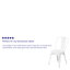 Chaise d'appoint empilable en métal Lily-1652496488