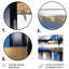 Peinture murale dorée et bleue Elegance II - Collages abstraits, art mural en métal-1810130385