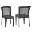 Ensemble de 2 chaises de salle à manger d'extérieur