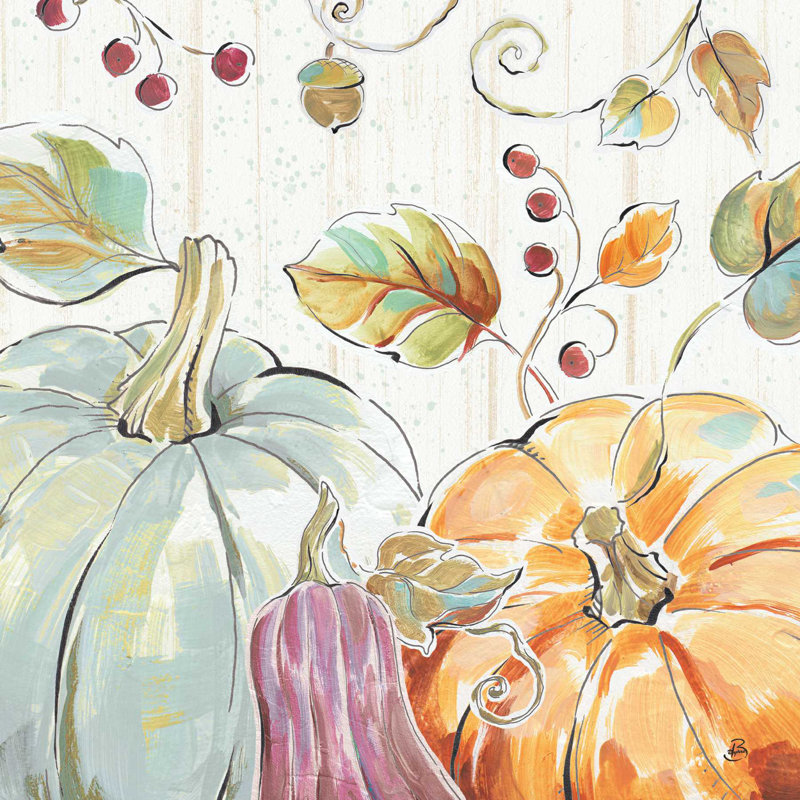 " Pumpkin Patch XI ", 36" H x 36" W