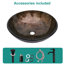 Lavabo de salle de bain Artistic Glass