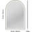 Arched LED Bathroom Mirror 24"X36" – Oil Rubbed Bronze Lighted Vanity Mirror With Anti-Fog, Dimmable Brightness, 3 Color Temperatures, Touch Sensor, And Shatterproof Tempered Glass-119929998