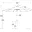 Parasol de patio blanc mat 11 pi.-1230180296