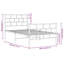 Structure de lit en métal Danzell, robuste, sans matelas-973433459-973433456