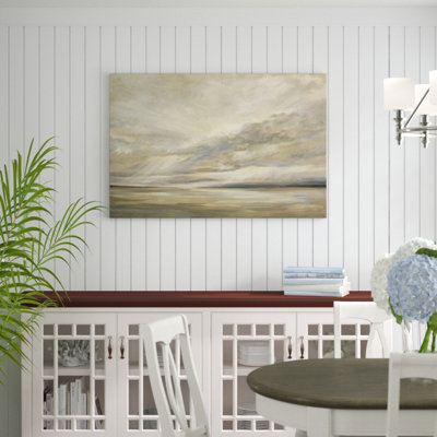 Storm on the Bay by Sheila Finch - Painting Print