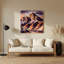 Art mural en métal mauve Southwestern