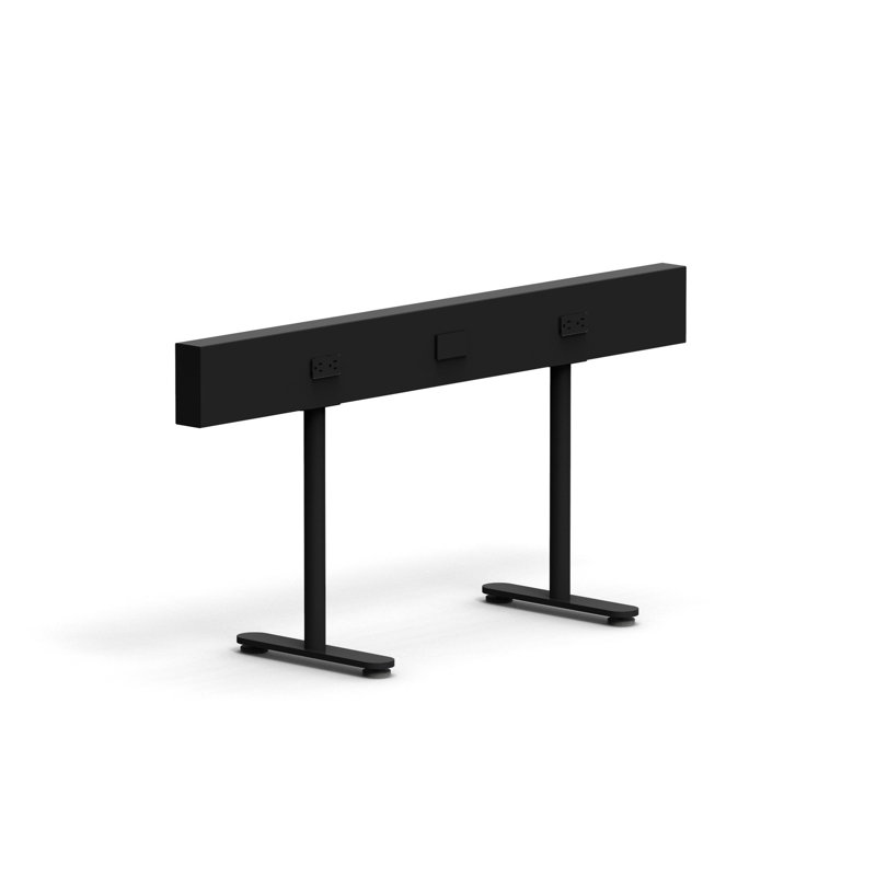 Rail électrique pour rampe (relevage), H 23,5 po x l 120 po x P 14,5 po, Noir