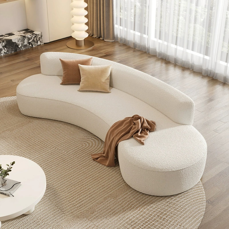 Simple Casual Creative Sofa, 22.4" H x 90.5" W x 33.5" D, 3