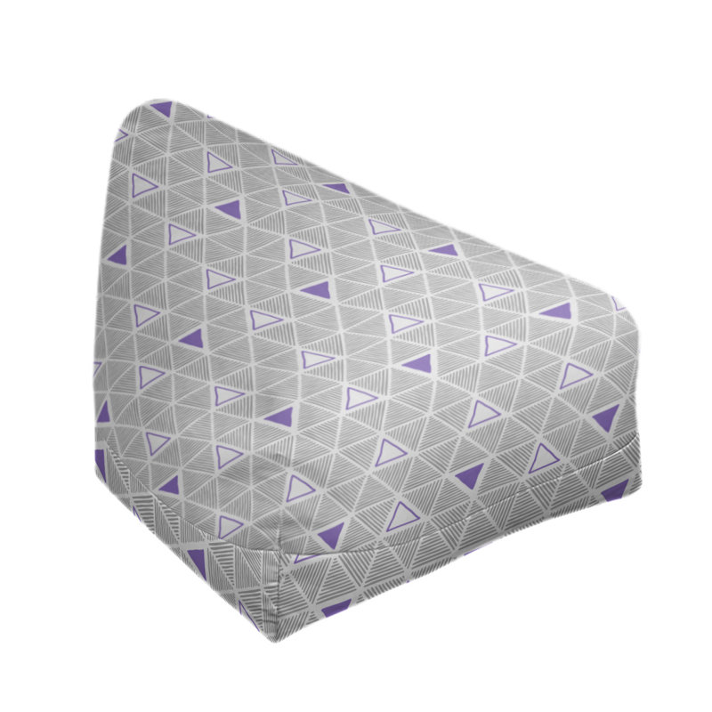 Housse de sac de pois triangles à la main classic, Mauve, H 38 po x l 42 po x P 29 po, Bourre en polyester