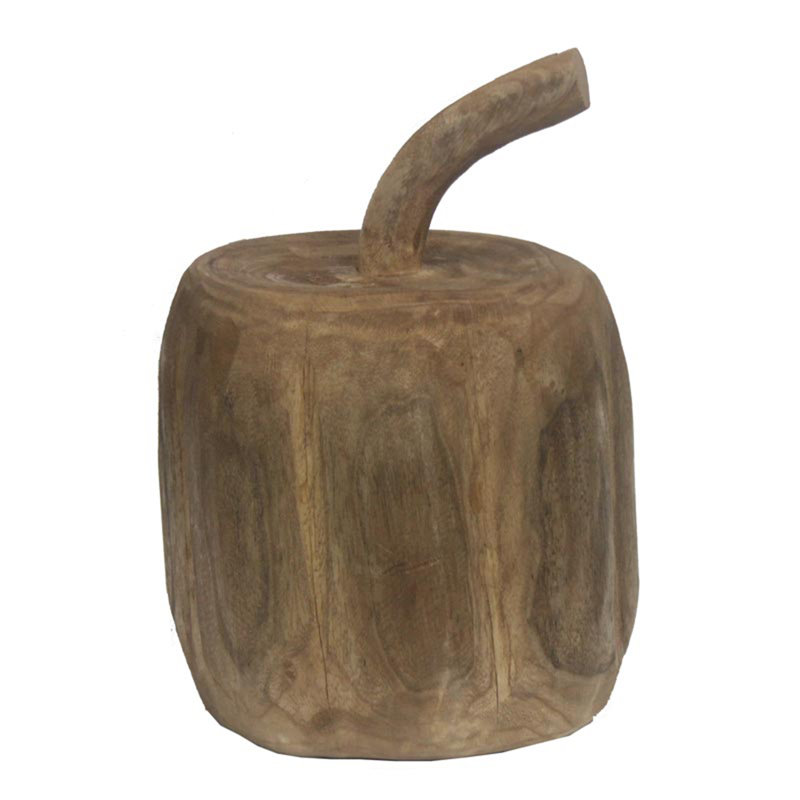 Pomme de sculpture en bois traditionnel