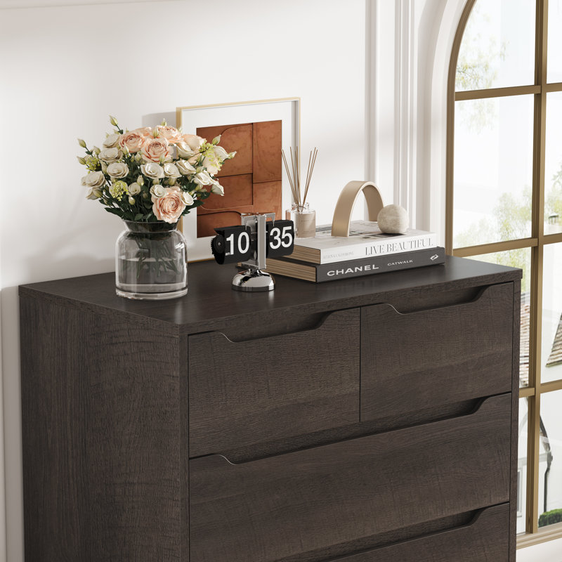 Commode 7 tiroirs, Marron foncé
