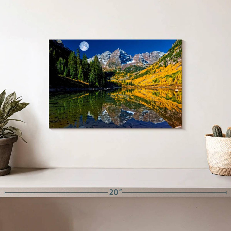 Alvord Maroon Bells Full Moon, 8" H x 12" W