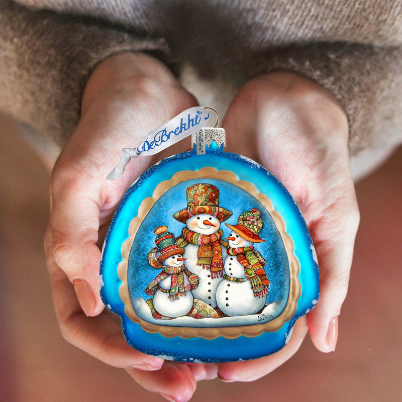 4'' Glass Hanging Figurine Ornament