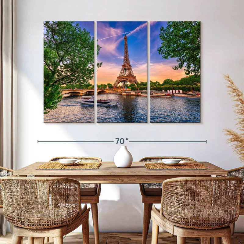 Sebbie Paris Eiffel Tower, 42" H x 65" W
