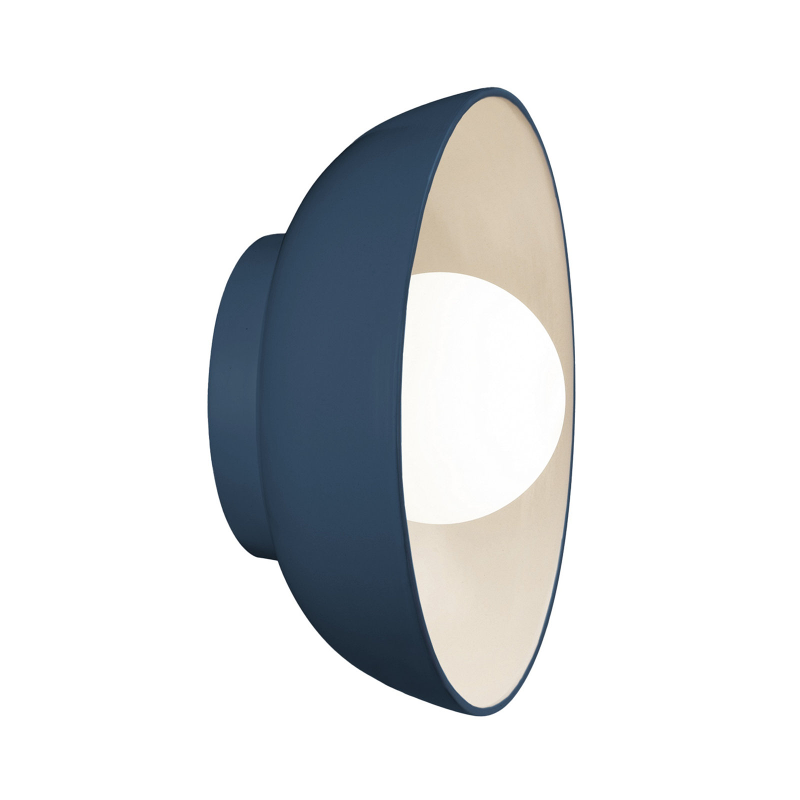 Rana Single Light Dimmable Ceramic Sconce, Midnight Sky/Matte White