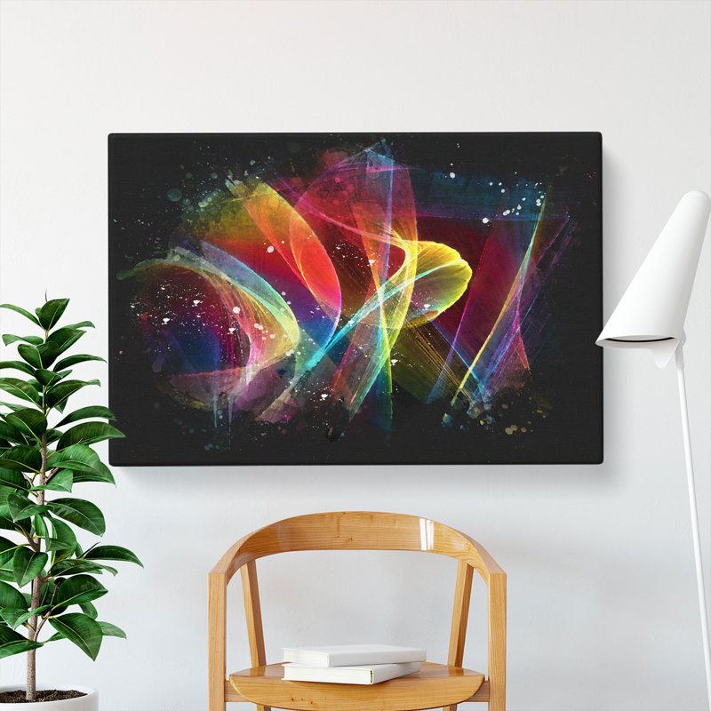 Rainbow Smoke Vol (2) - Wrapped Canvas, 50cm H x 76cm W x 3cm D