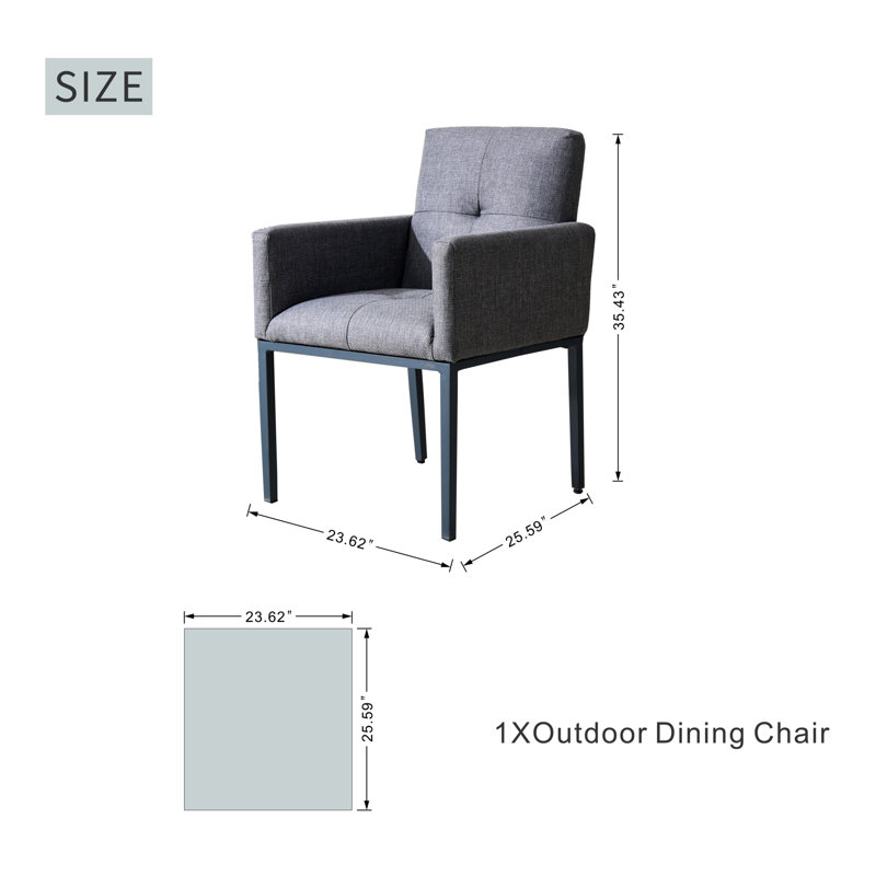 Ensemble de 2 chaises d'extérieur Tribeca