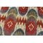 Tapis moderne noué à la main en laine rouge beige 10 pi 3 po x 13 pi Ikat