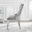 Eubanks Velvet Knockerback Dining Chairs with Metal Rivets and Chrome Legs-780350944-772320930