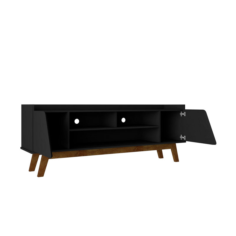 Meuble télé Marcus, Noir, H 23,42 po x L 62,99 po x l 14,17 po