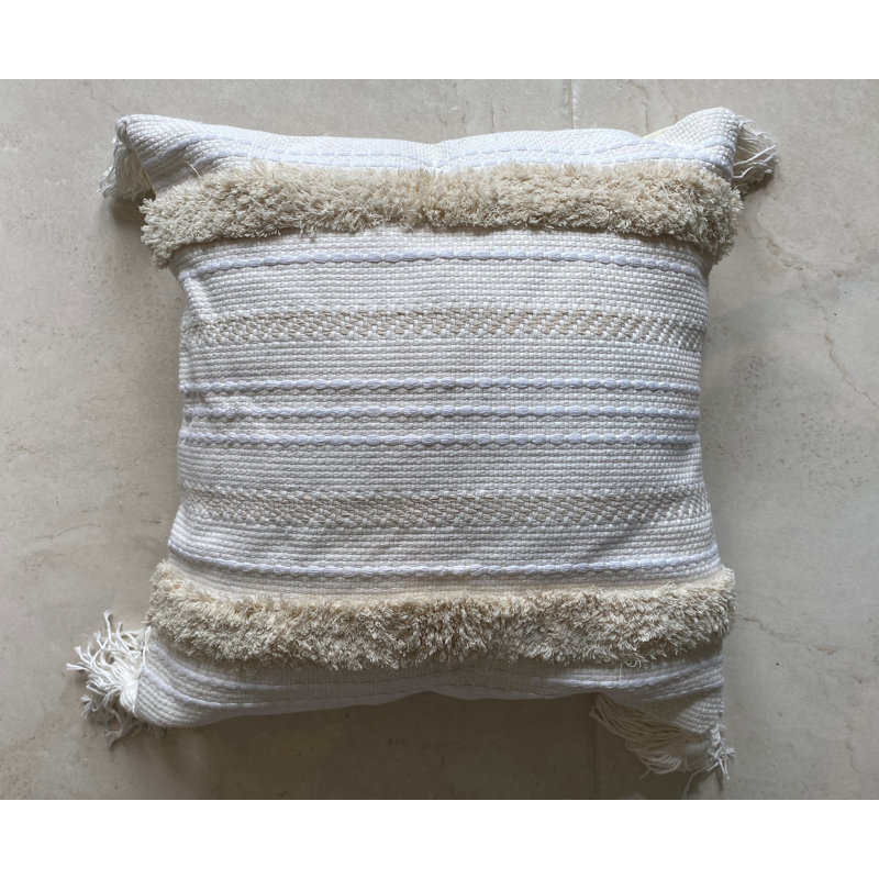  Striped Square Pillow Cover