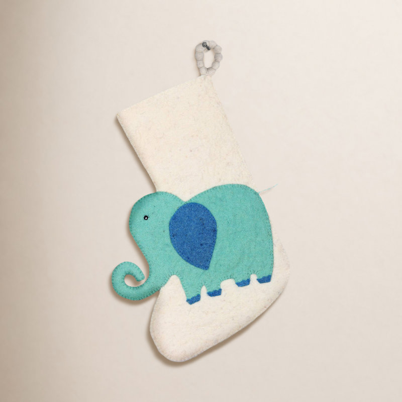 Chaussette de Noël, Blanc