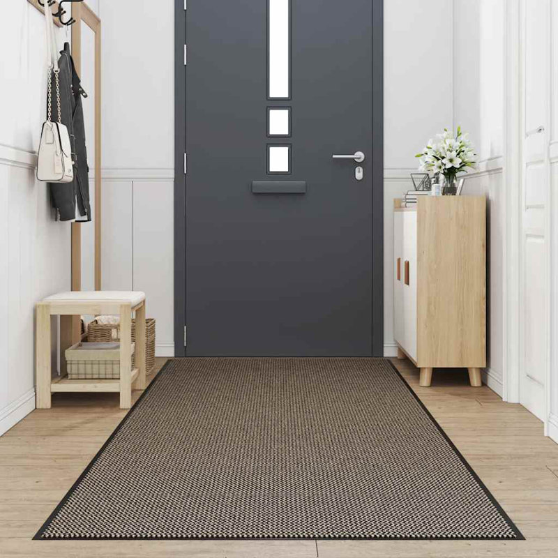 Non-Slip Indoor / Outdoor Door Mat, Brown, 115cm W x 500cm L