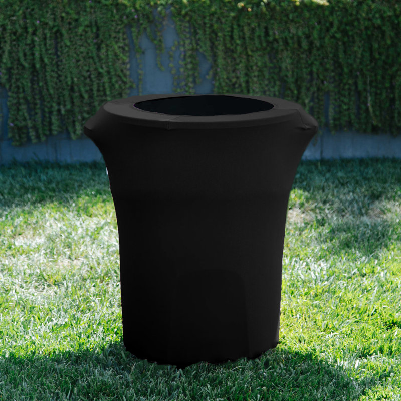 Housse pour poubelle extensible en élasthanne, Noir