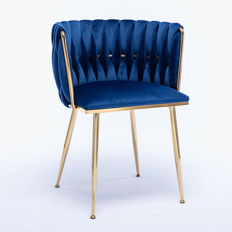 Dorchester Velvet Upholstered Side Chair,Upholstered dining room chair,dinning chair,kitchen chair, Navy