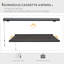 Dakota Fields 300cm W x 250cm D Polyester Grey Cover Retractable Patio Awning