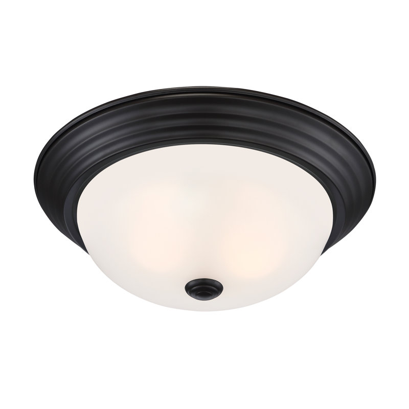 Middle Village Glass Flush Mount, Oil Rubbed Bronze
