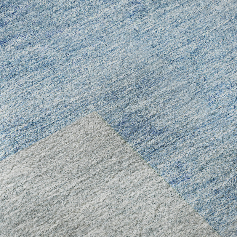 Premium Machine Washable Prisco Blue Rug, Rectangle 3' x 5'