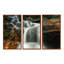«Slow Motion Waterfall On Rocks», ensemble d'art mural sur toile encadré paysage-671608931-717907021