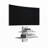 Floating Shelf, 2 Tier-Shelf Wall Unit With Cable Management