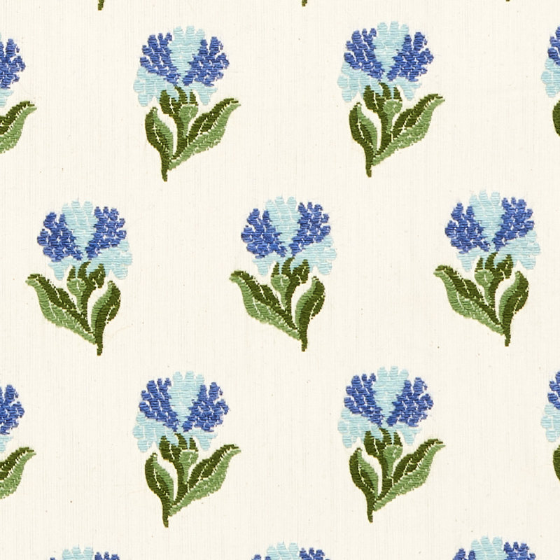 Tissu floral Rosina, Bleuet des champs