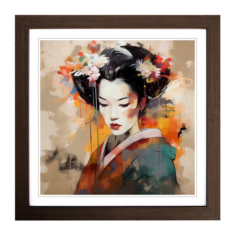 Single Picture Frame Print on Wood, Walnut