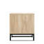 Table d'appoint en bouleau Coastal Modern