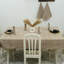 Nappe en coton imprimée à la main Red Barrel Studio® (14 places)-964117955