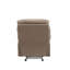 Fauteuil inclinable brun clair avec accoudoirs coussinés-125915773