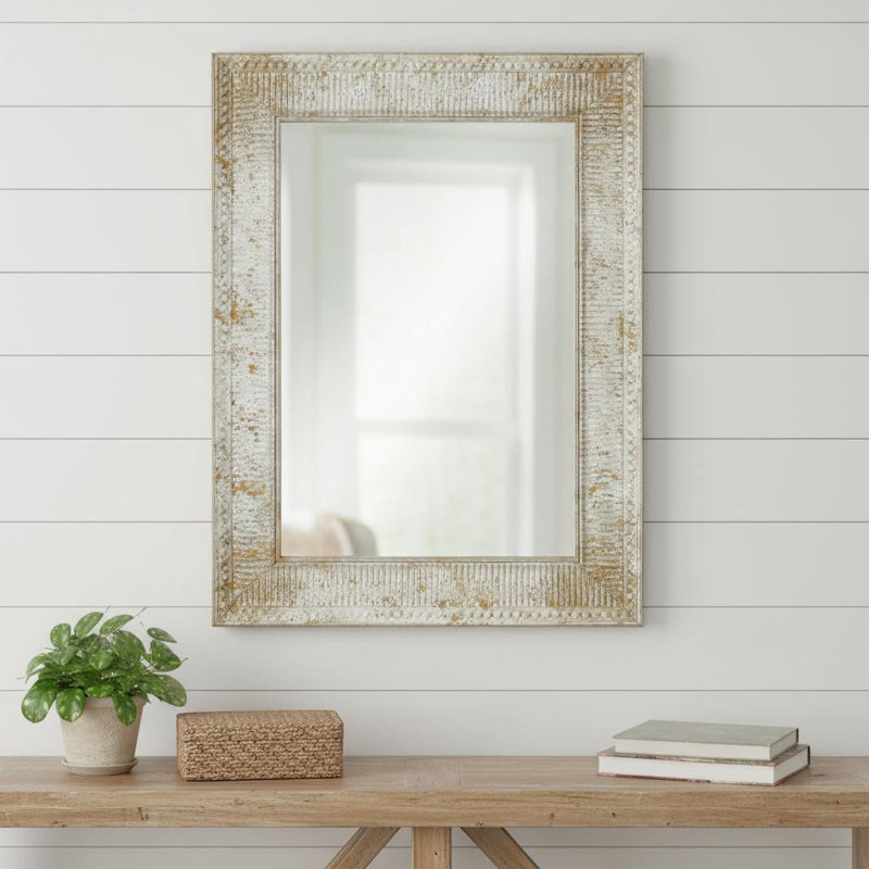47" Silver Metal Accent Mirror