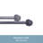 Kingstown Burnished Adjustable 0.5" Single Curtain Rod-87141206-87141207