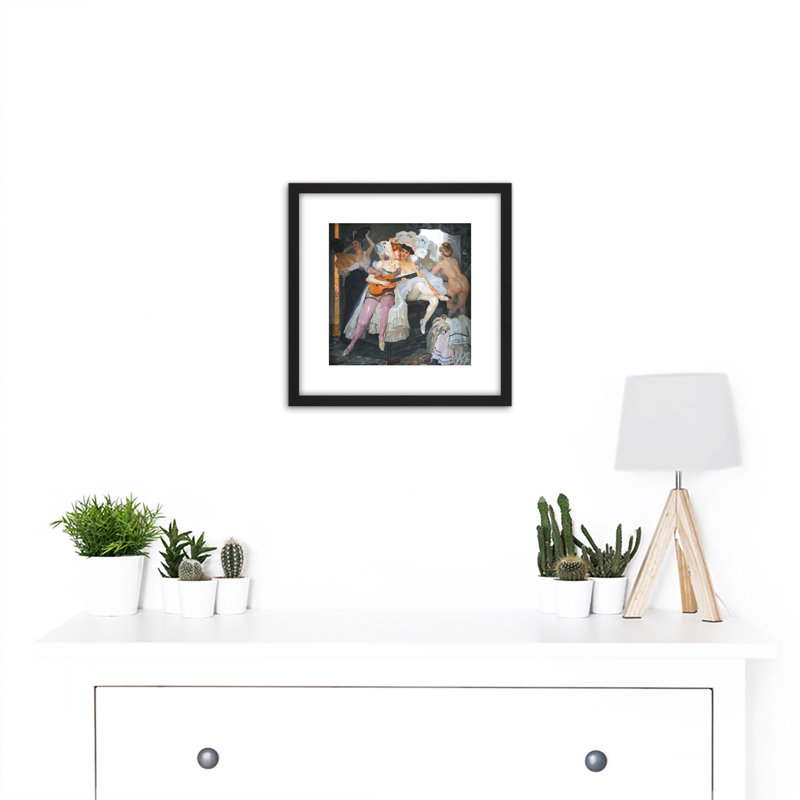 Putz Behinfd the Scenes Expressionist 1 Piece Single Picture Frame Painting