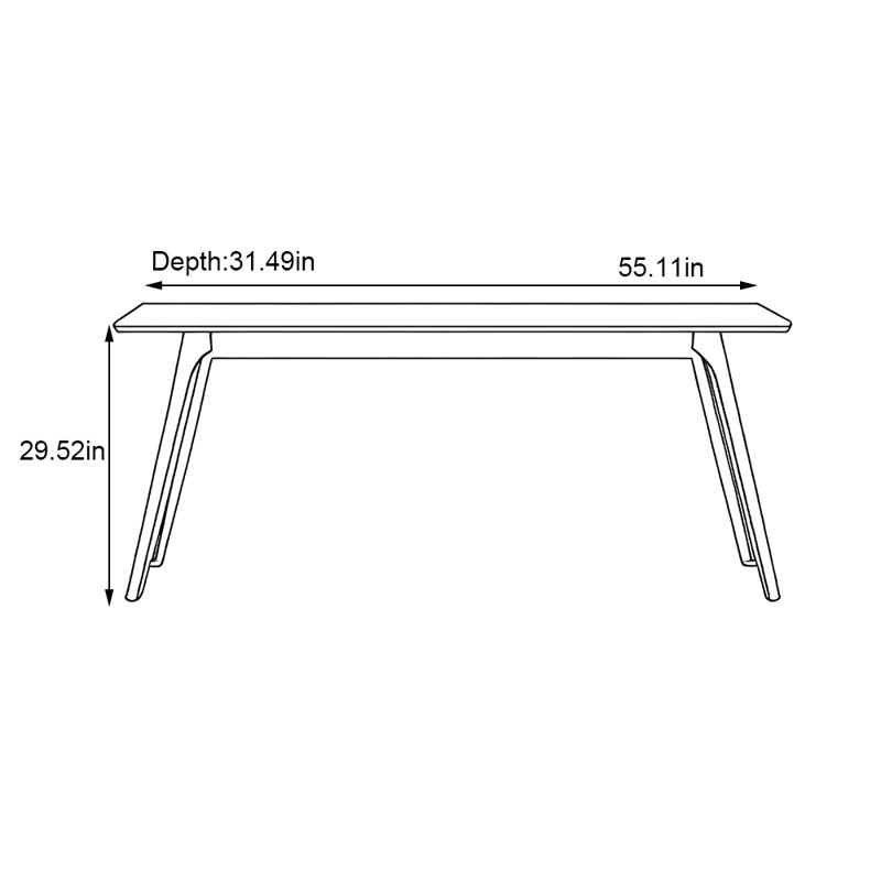 Hillard, H 29,52 po x L 55,11 po x l 31,49 po