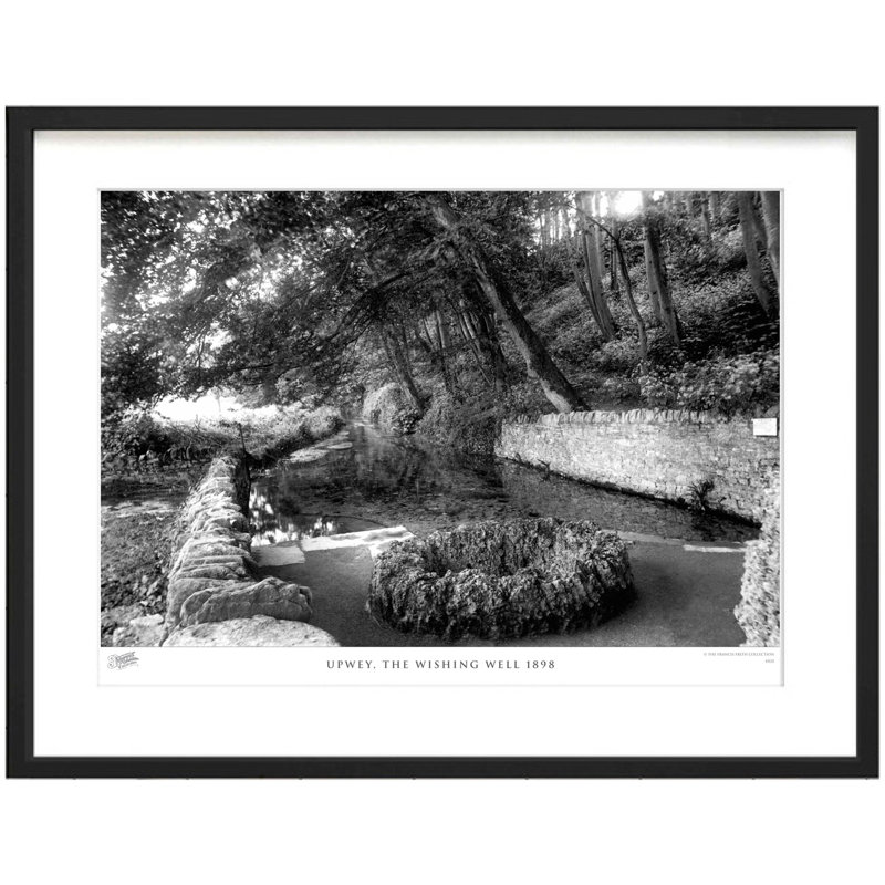 Upwey, The Wishing Well 1898 by Francis Frith - Single Picture Frame Print, 28cm H x 36cm W x 2.3cm D
