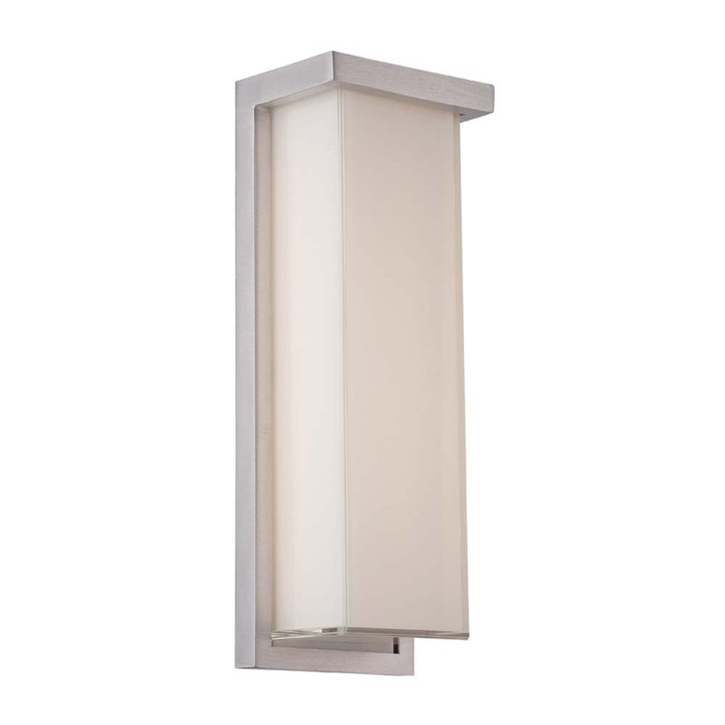 Plafonnier encastré extérieur Ledge, H 20 po x l 8 po x P 4 po, 2700 K, Aluminium