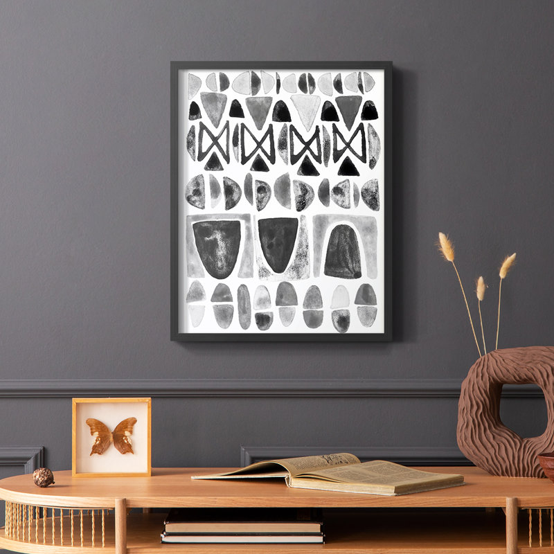 «Gray Arches II», reproduction encadrée de qualité supérieure - prête à être accrochée, Pas de tapis, 14" H x 11" W x 1" D