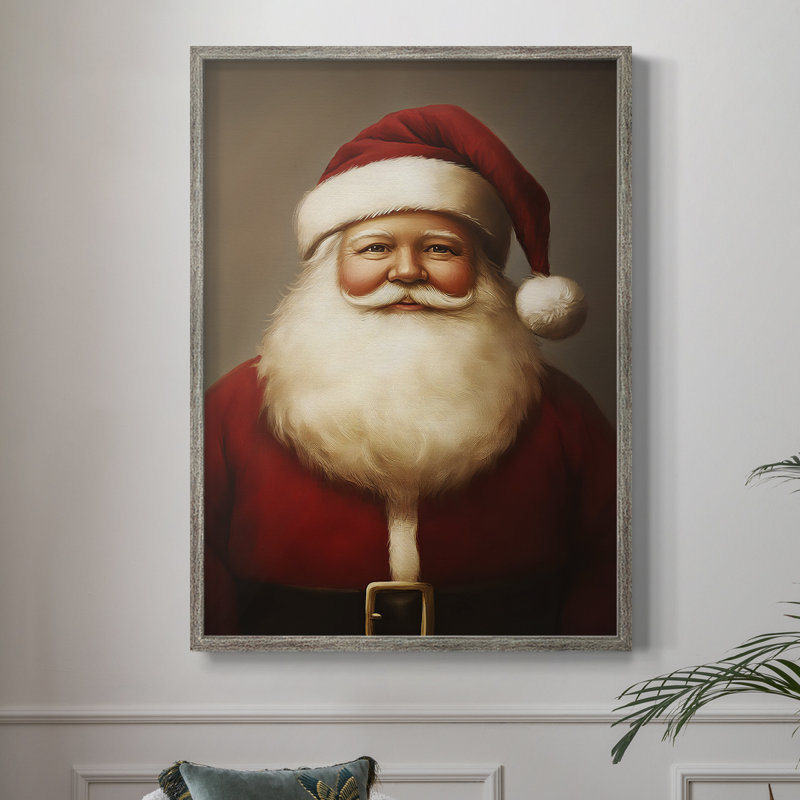 «Christmas Holiday Art», série 2, reproduction encadrée CCVI - bois massif, H 30 po x l 24 po